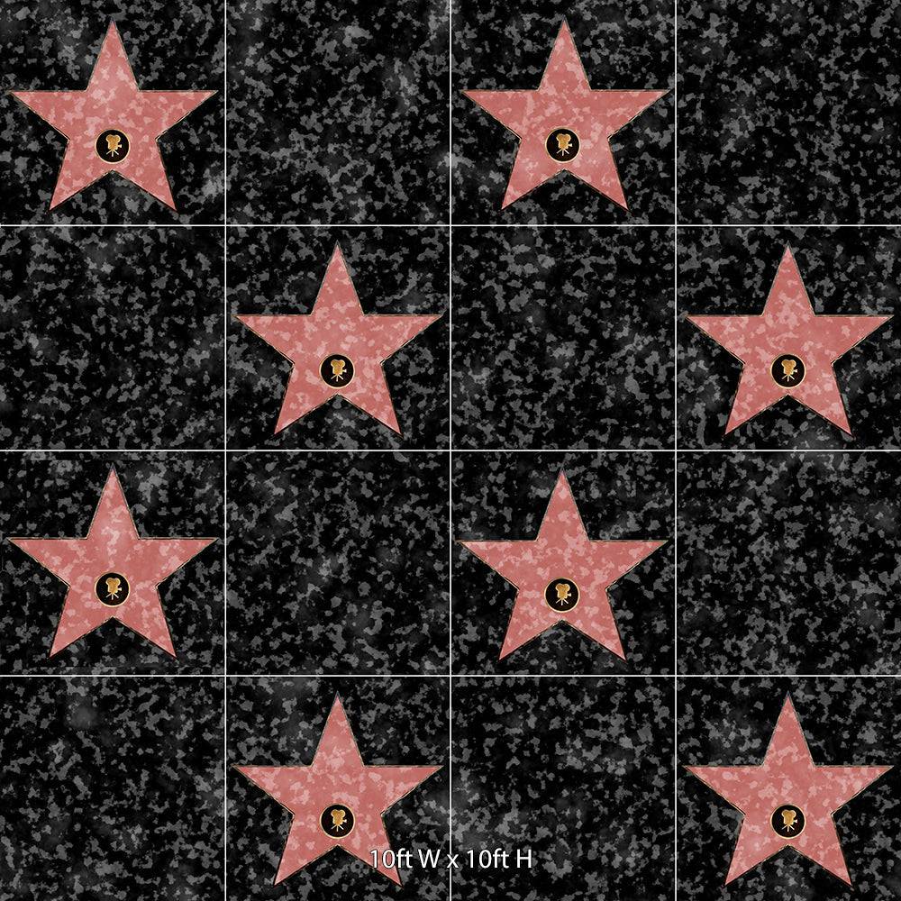 Hollywood Walk of Fame Photography Background - Pro 10  x 10  