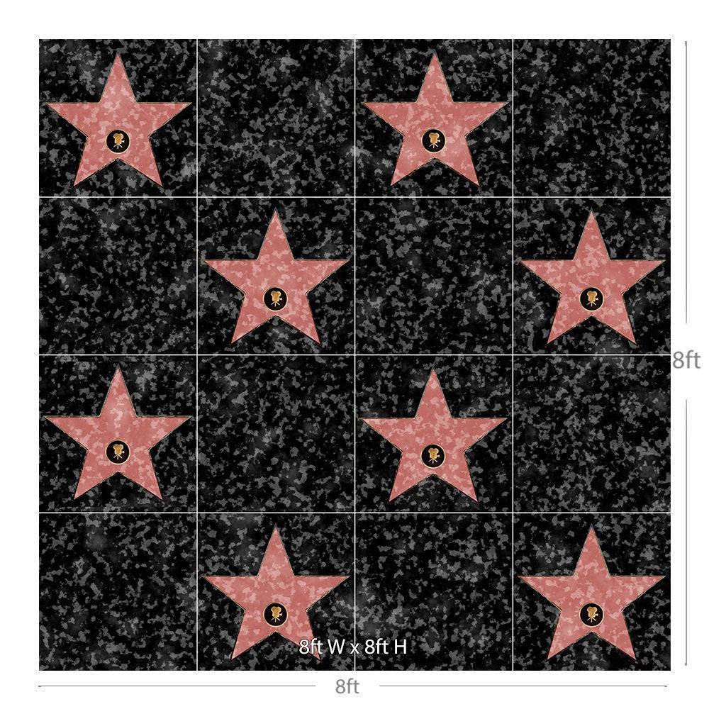 Hollywood Walk of Fame Photography Background - Pro 8  x 8  