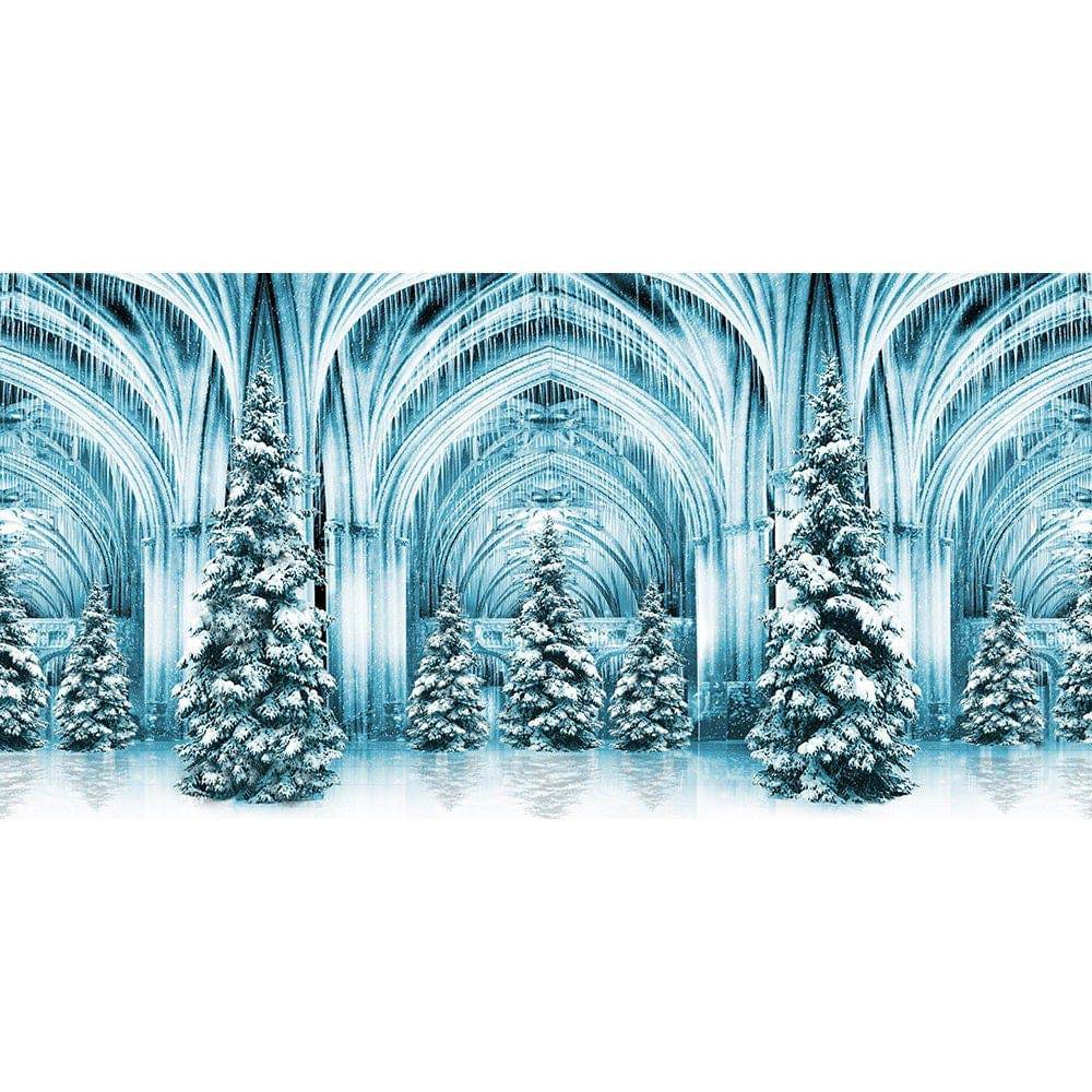 Christmas Ice Palace Photography Backdrop - Pro 20  x 10  