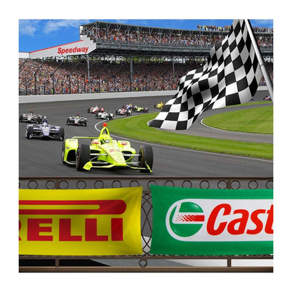 Racecar Speedway Photography Backdrop - Pro 8  x 8  