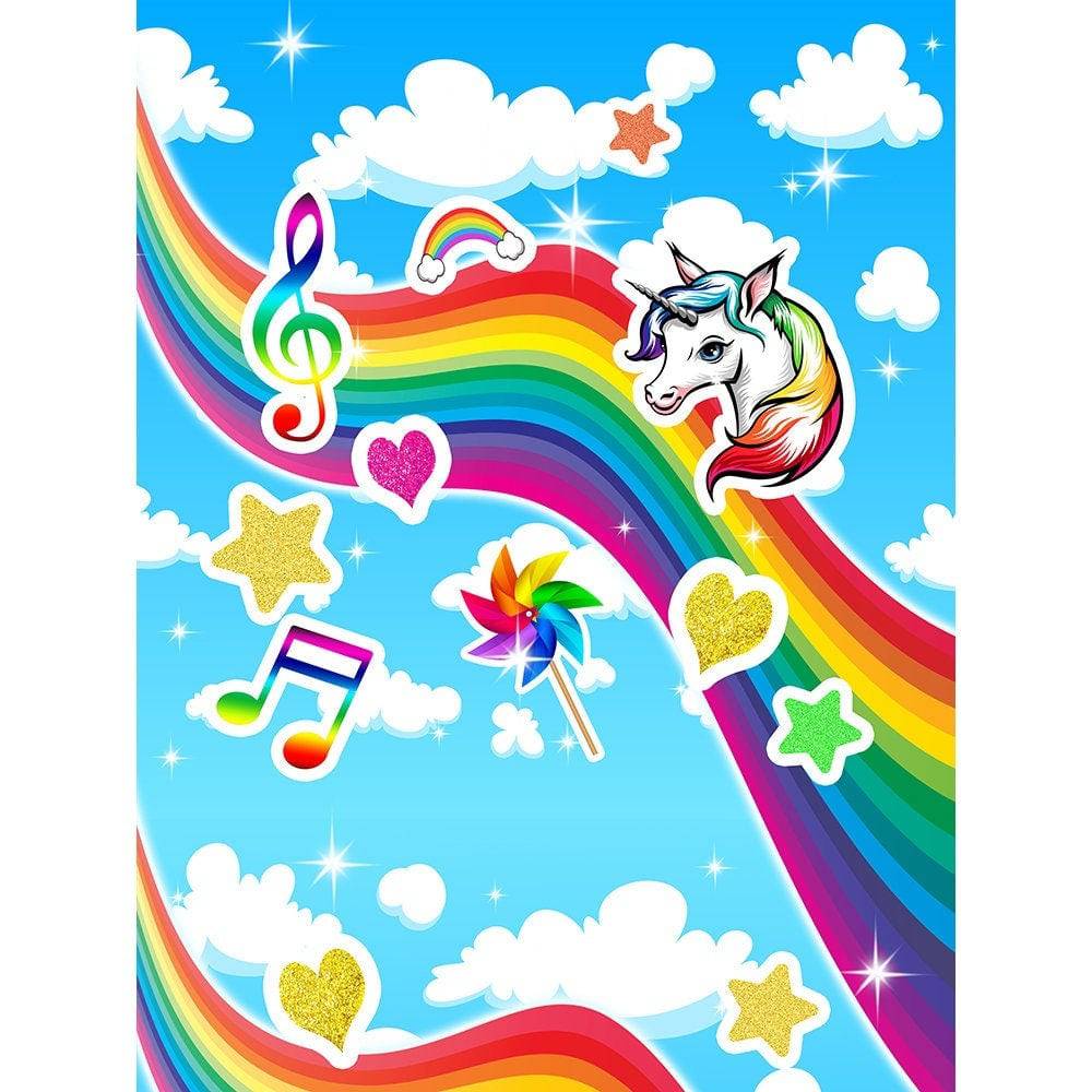 Children's Fun Photo Backdrop - Basic 8  x 10  