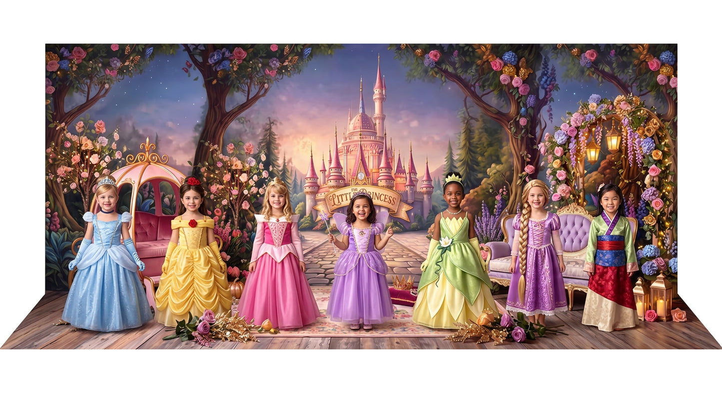 Little Princess Stage, Wide Fabric Backdrop
