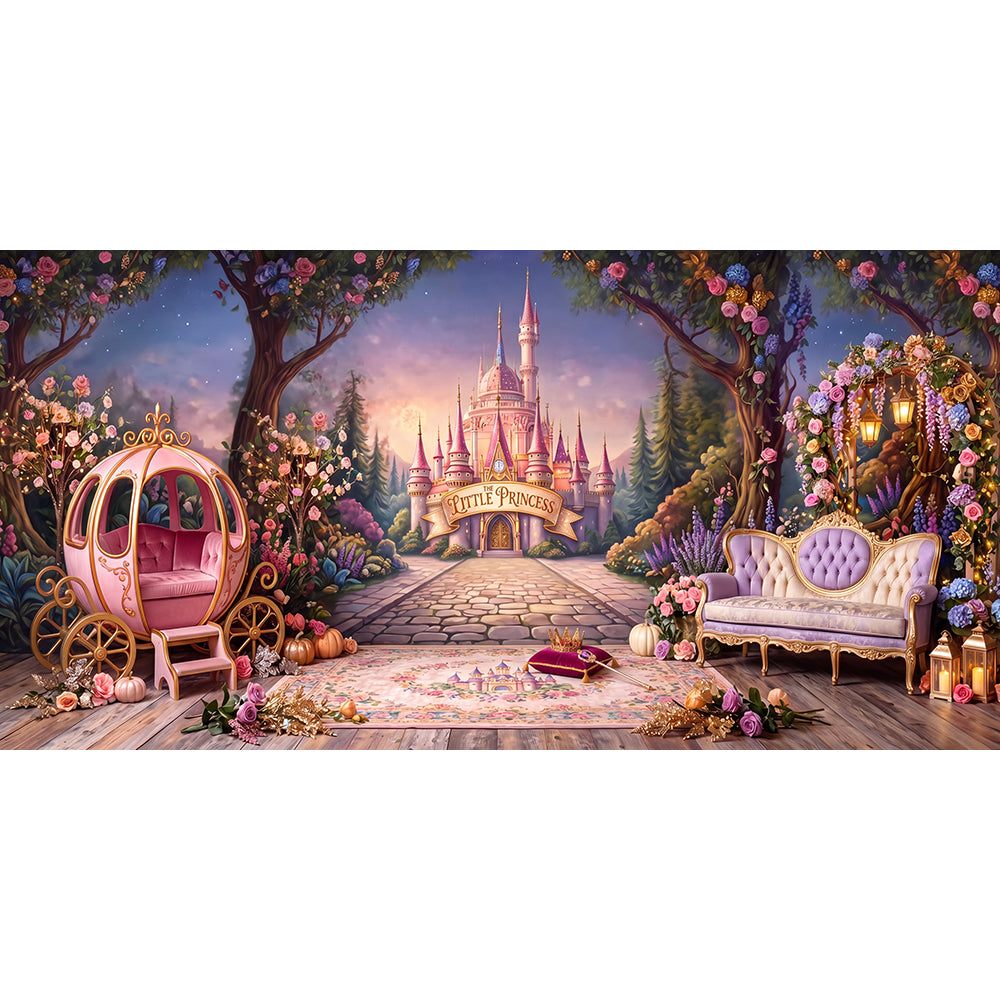 Little Princess Stage, Wide Fabric Backdrop