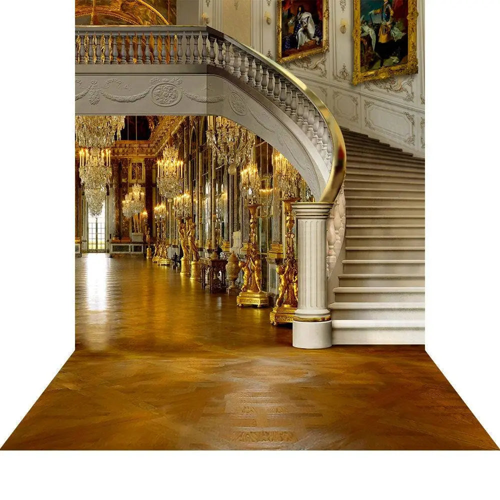 Staircase Backdrop, Grand Stairway Fabric Photography Background – Alba ...