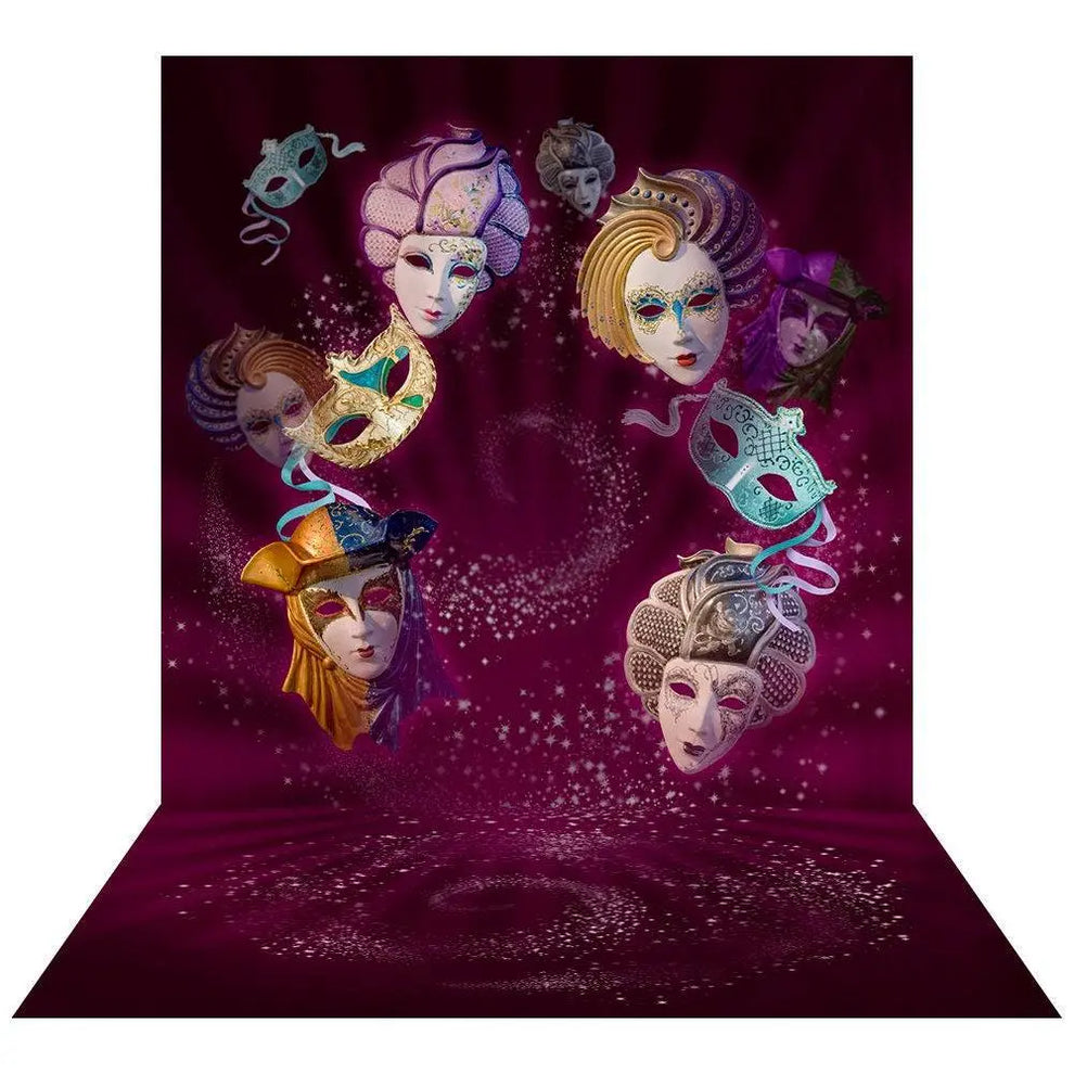 Drama And Theater Masquerade Photography Backdrop - Alba Backgrounds