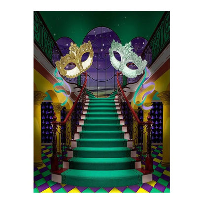 Mardi Gras Party Decorations Photo Backdrop - Basic 6  x 8  