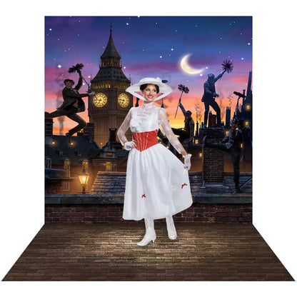 Mary Poppins Photo Backdrop Alba Backgrounds