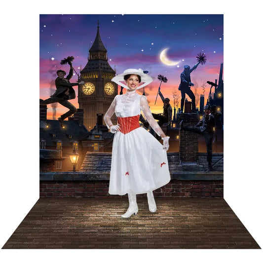 Mary Poppins Photo Backdrop Alba Backgrounds
