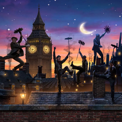 Mary Poppins Photo Backdrop Alba Backgrounds
