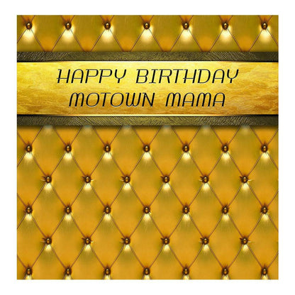 Gold Motown Mama Photo Backdrop - Basic 8  x 8  