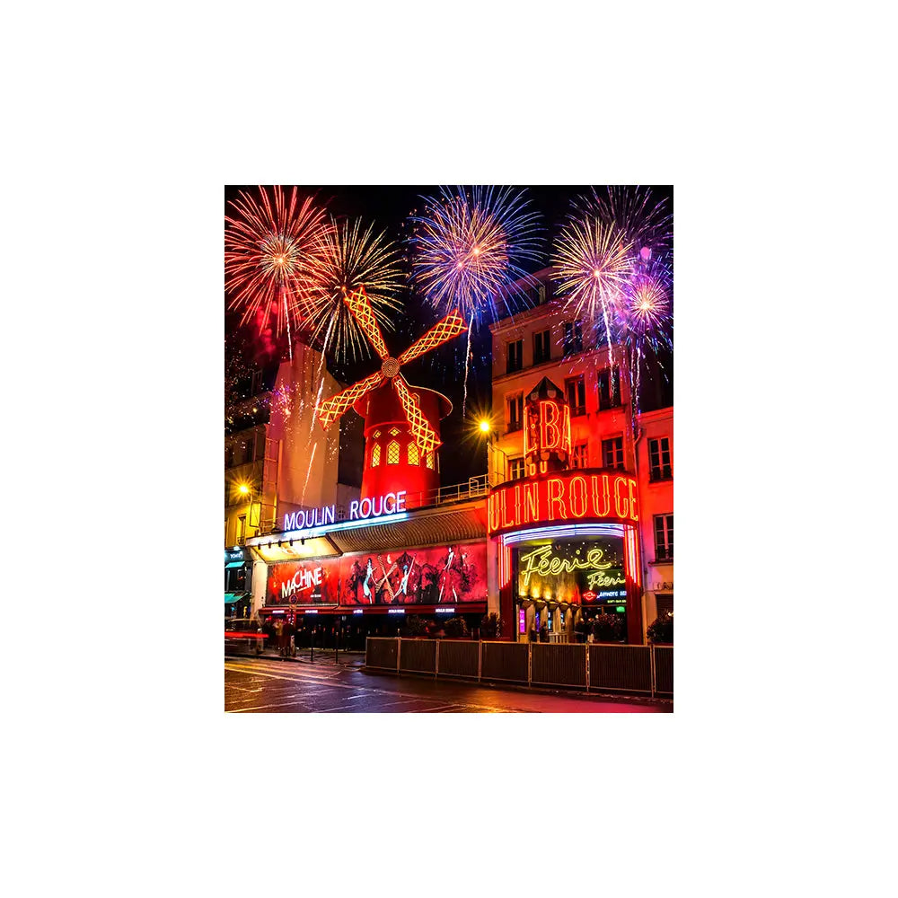 Moulin Rouge Backdrop: Paris Party Fabric Background Alba Backgrounds