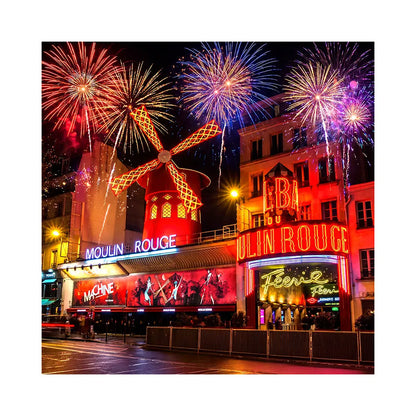 Moulin Rouge Backdrop: Paris Party Fabric Background Alba Backgrounds
