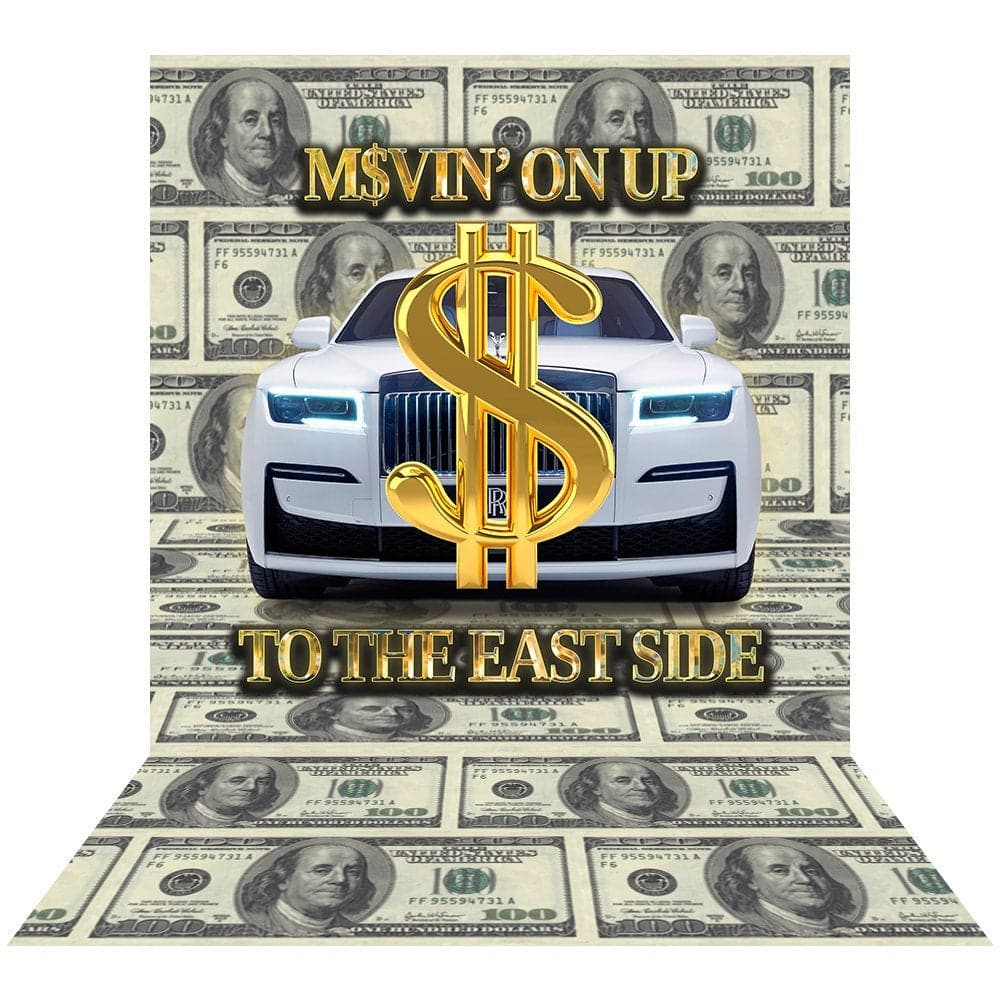 Movin' On Up Photo Backdrop - Basic 8  x 16  