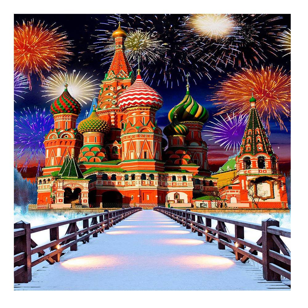 Nutcracker Castle Photography Backdrop - Basic 8  x 8  