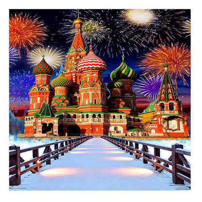 Nutcracker Castle Photography Backdrop - Pro 8  x 8  