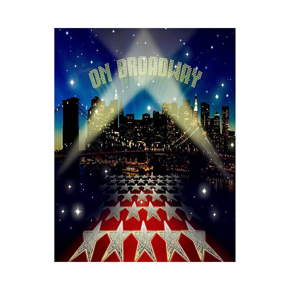 On Broadway NYC Party Photo Backdrop - Basic 5.5  x 6.5  