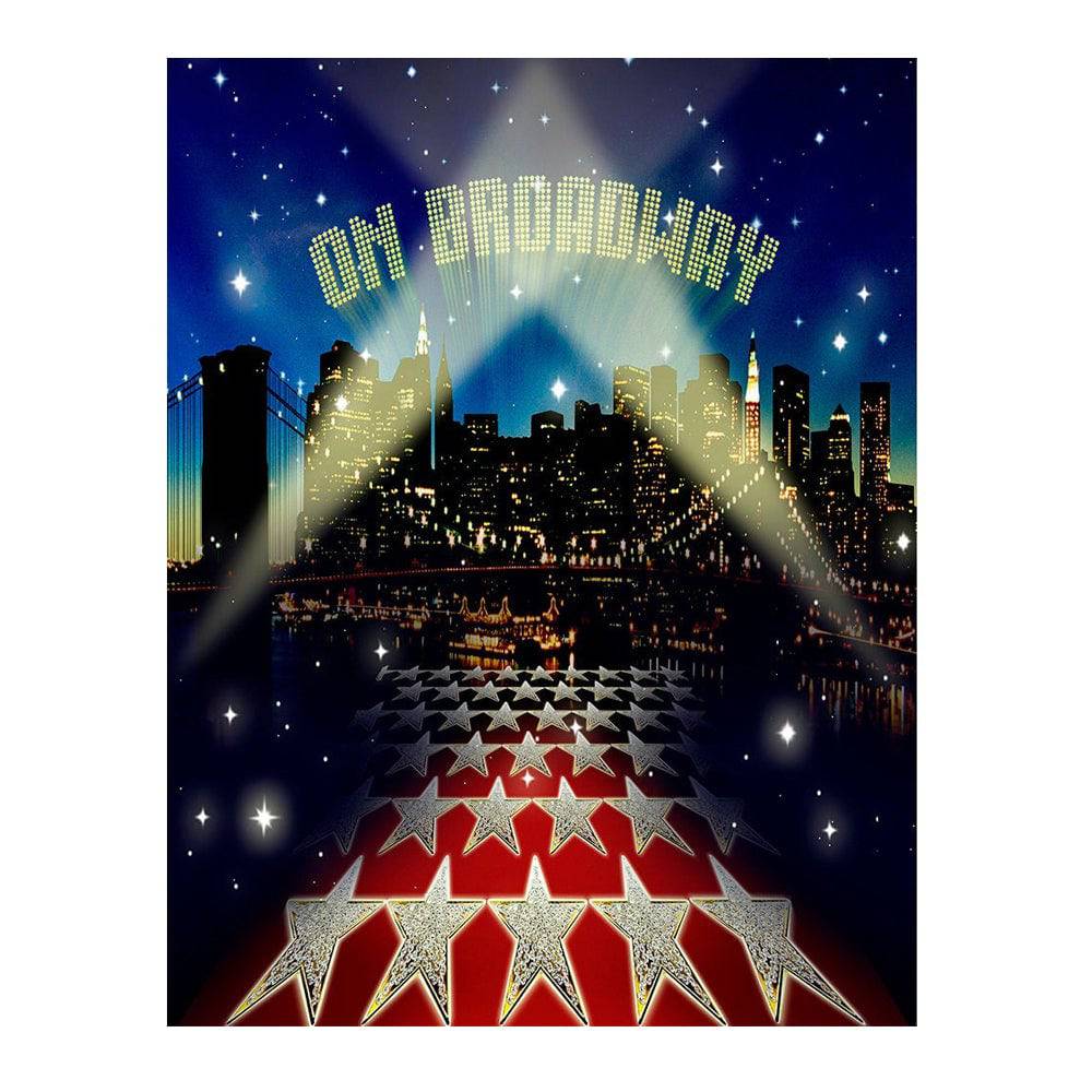 On Broadway NYC Party Photo Backdrop - Basic 6  x 8  