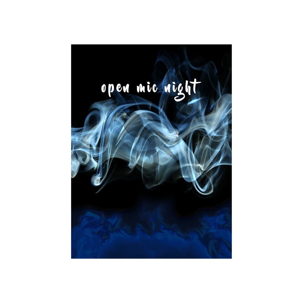 Open Mic Night Smokey Photo Backdrop - Basic 4.4  x 5  
