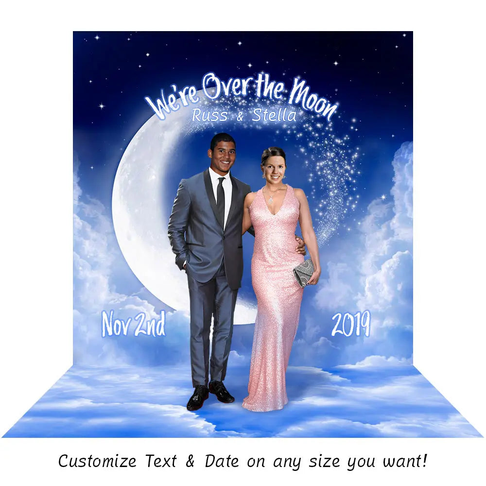 Over The Moon Photo Backdrop Alba Backgrounds