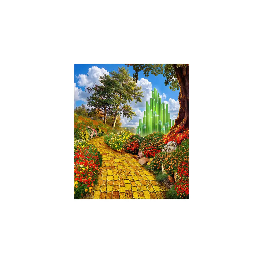 Wizard of Oz Yellow Brick Road Backdrop Alba Backgrounds