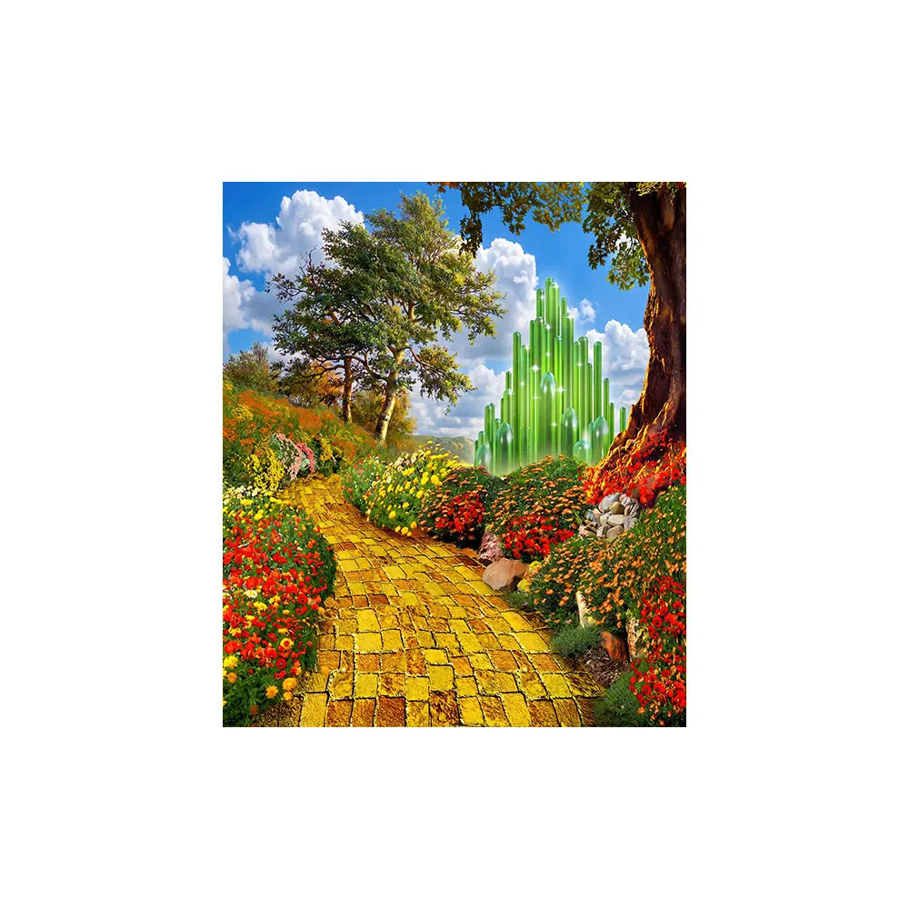 Wizard of Oz Yellow Brick Road Backdrop Alba Backgrounds