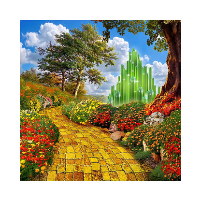 Wizard of Oz Yellow Brick Road Backdrop Alba Backgrounds