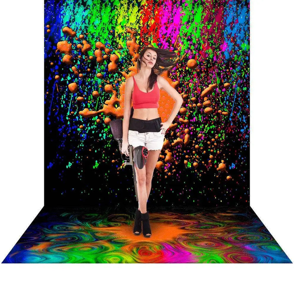 Paintball Splatter Photography Backdrop - Alba Backgrounds