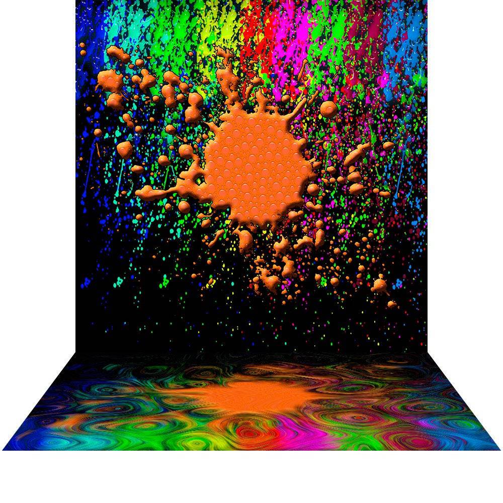Paintball Splatter Photography Backdrop - Basic 8  x 16  