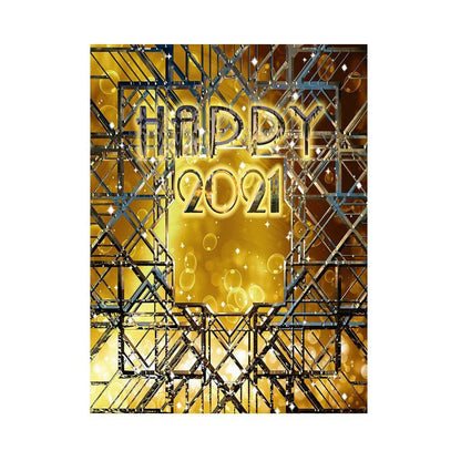 Personalized New Year's Eve Photo Backdrop - Basic 5.5  x 6.5  