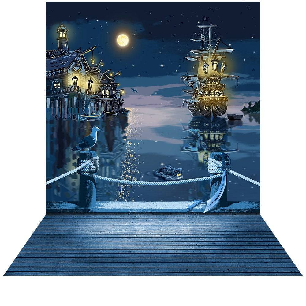 Pirates Of The Caribbean Photography Backdrop - Basic 8  x 16  