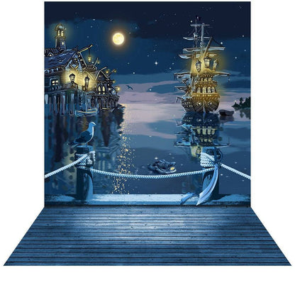 Pirates Of The Caribbean Photography Backdrop - Basic 8  x 16  