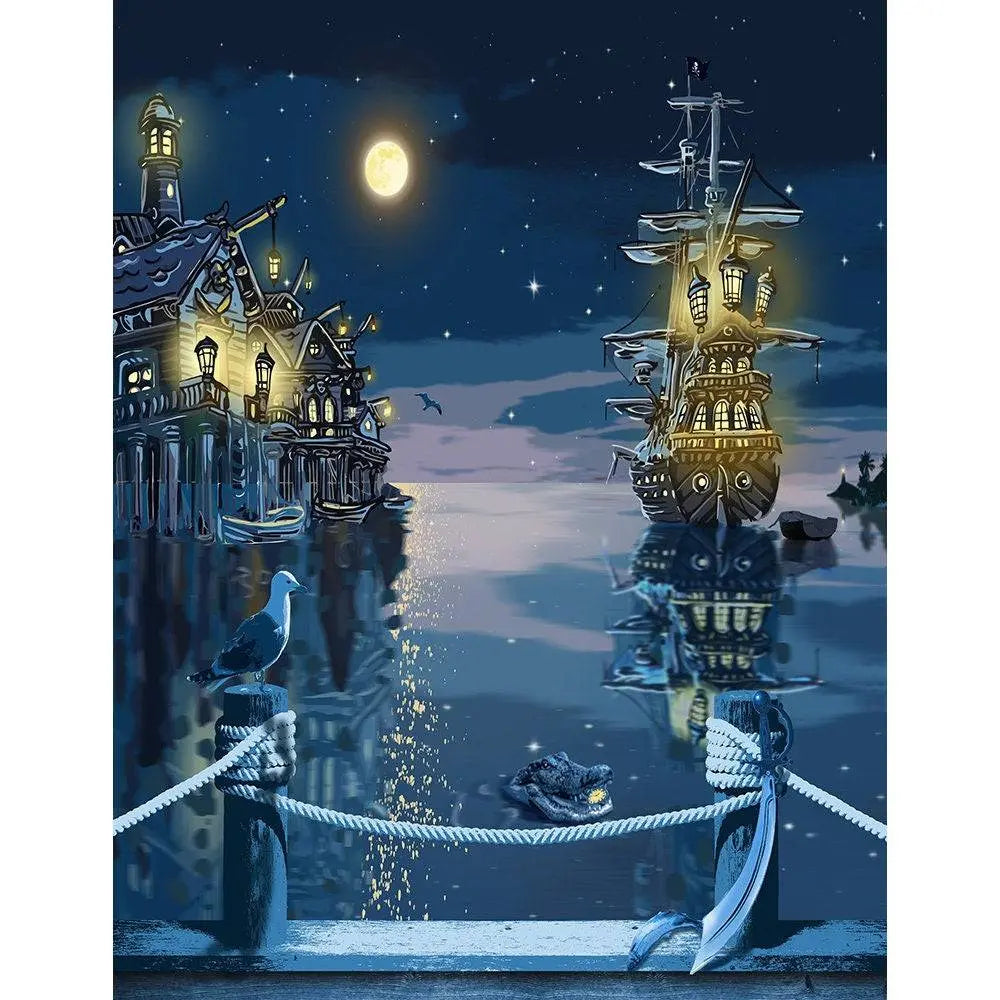 Pirates Of The Caribbean Photography Backdrop - Pro 8  x 10  