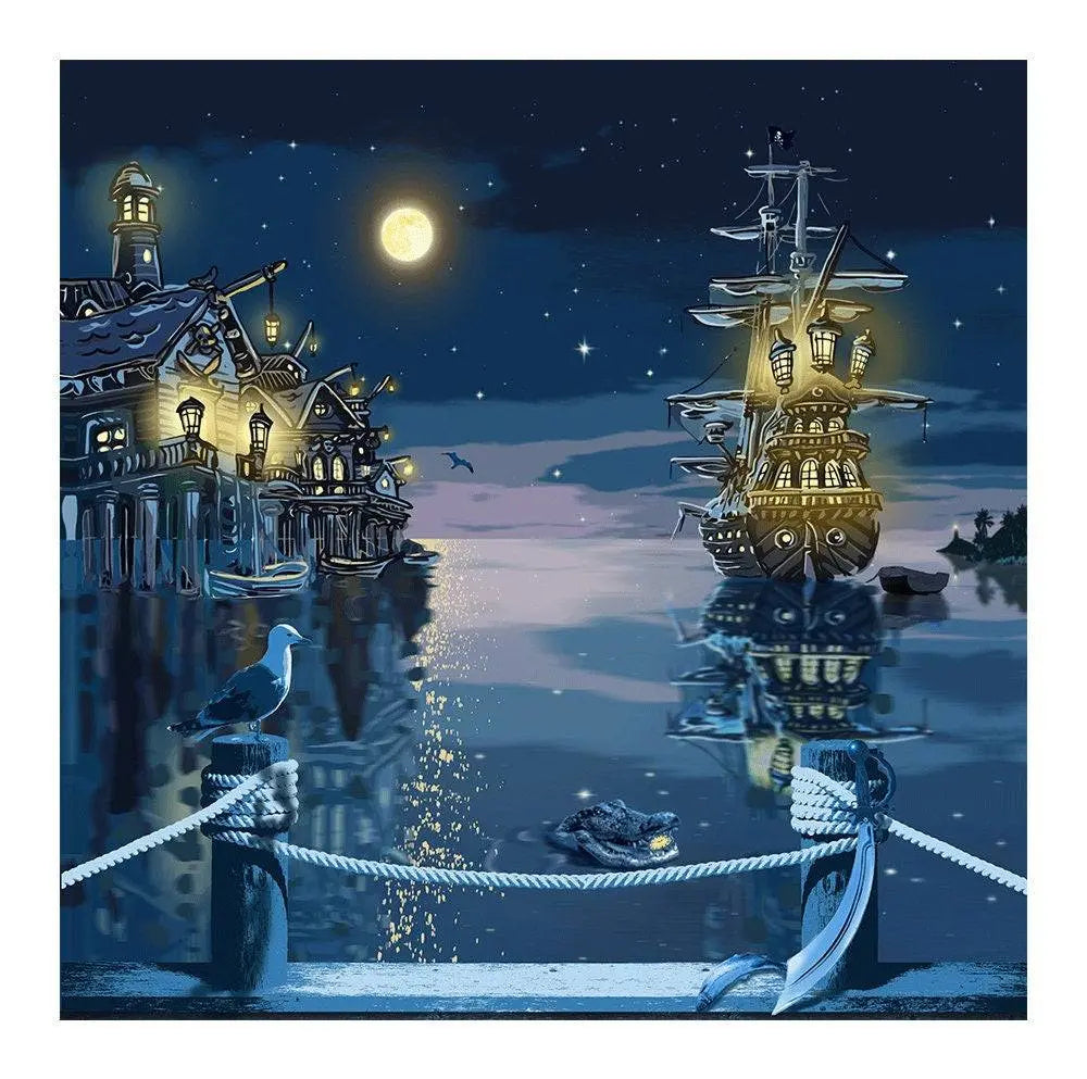 Pirates Of The Caribbean Photography Backdrop - Pro 8  x 8  