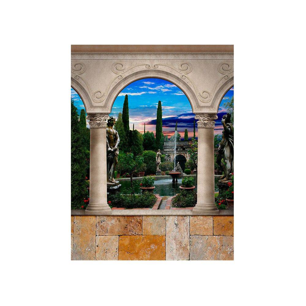 Roman Garden Arch Photography Backdrop - Basic 4.4  x 5  