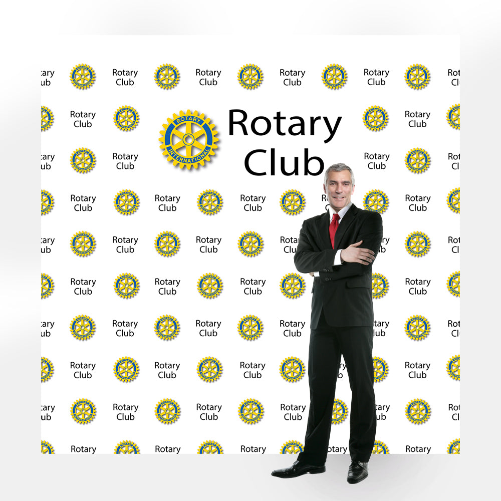 Rotary Club Step & Repeat Fabric Banner