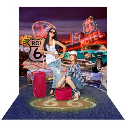Route 66 Highway Photo Backdrop Alba Backgrounds