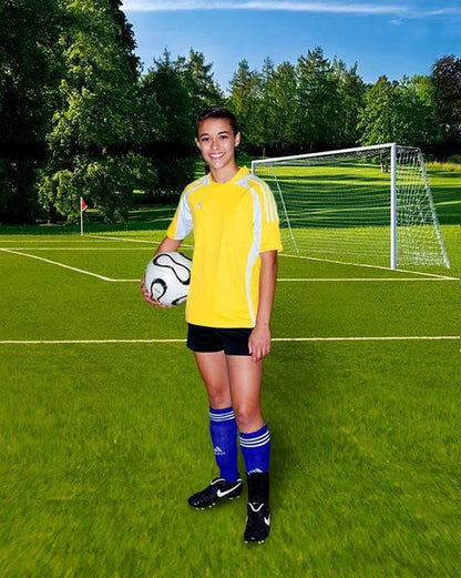 Soccer Field In The Park Photo Backdrop