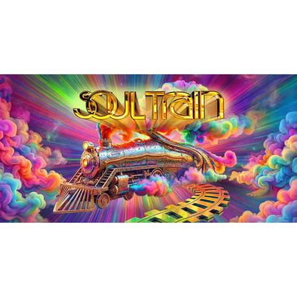 Soul Train Retro Photo Backdrop | Vibrant 70s Disco Party Decorations & Photo Booth Prop Alba Backgrounds