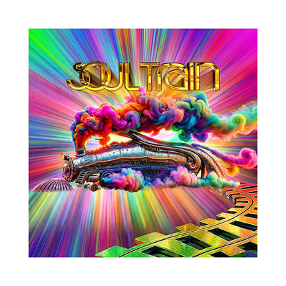 Soul Train Retro Photo Backdrop | Vibrant 70s Disco Party Decorations & Photo Booth Prop Alba Backgrounds