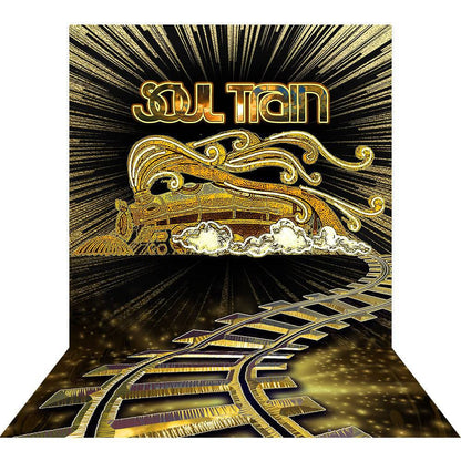 Solid Gold Soul Train Party Photo Backdrop