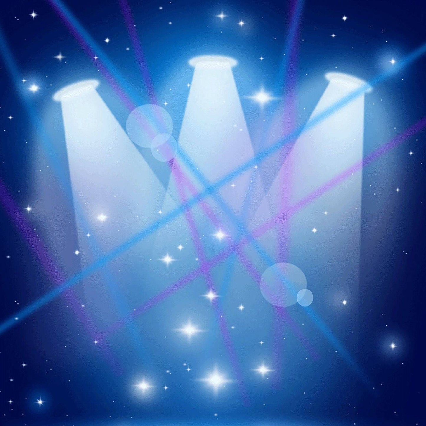 Blue Spotlight Stage Photography Backdrop - Pro 10  x 10  