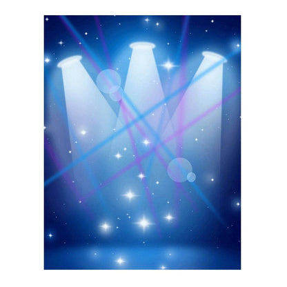 Blue Spotlight Stage Photography Backdrop - Pro 6  x 8  