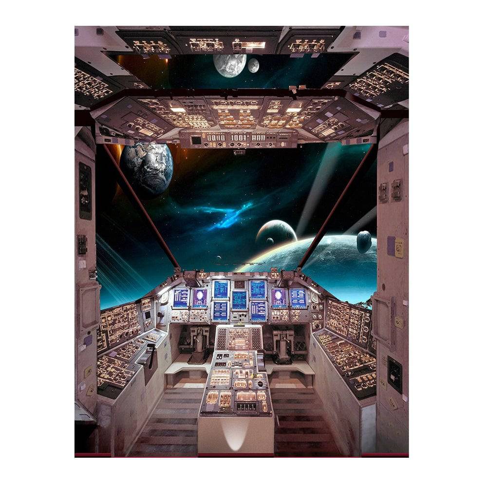 Star Wars Spaceship Bridge Photography Backdrop - Basic 6  x 8  
