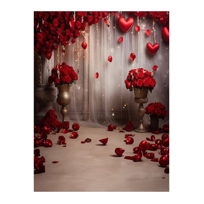 Valentine's Day Romantic Roses Hearts Background