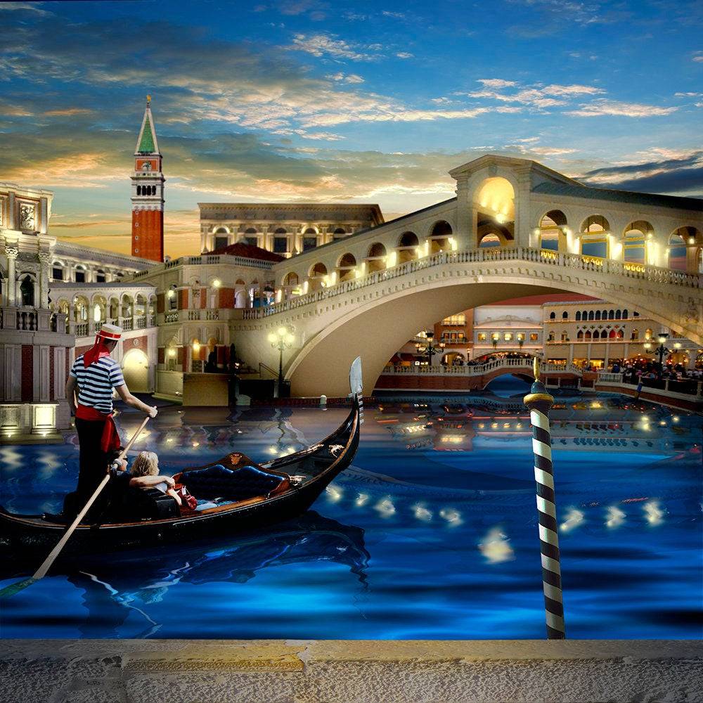 Venice Evening Grand Canal Photo Backdrop - Pro 10  x 8  