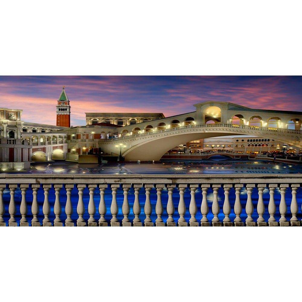 Venice Italy Bridge Photo Backdrop - Basic 16  x 8  