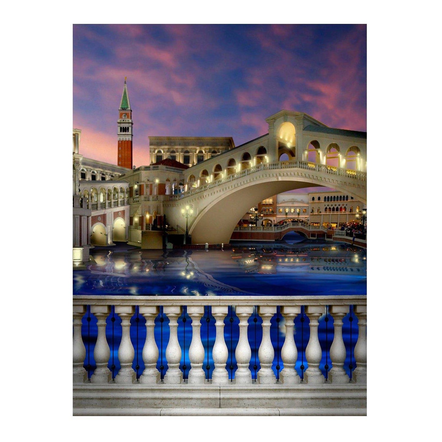 Venice Italy Bridge Photo Backdrop - Basic 6  x 8  