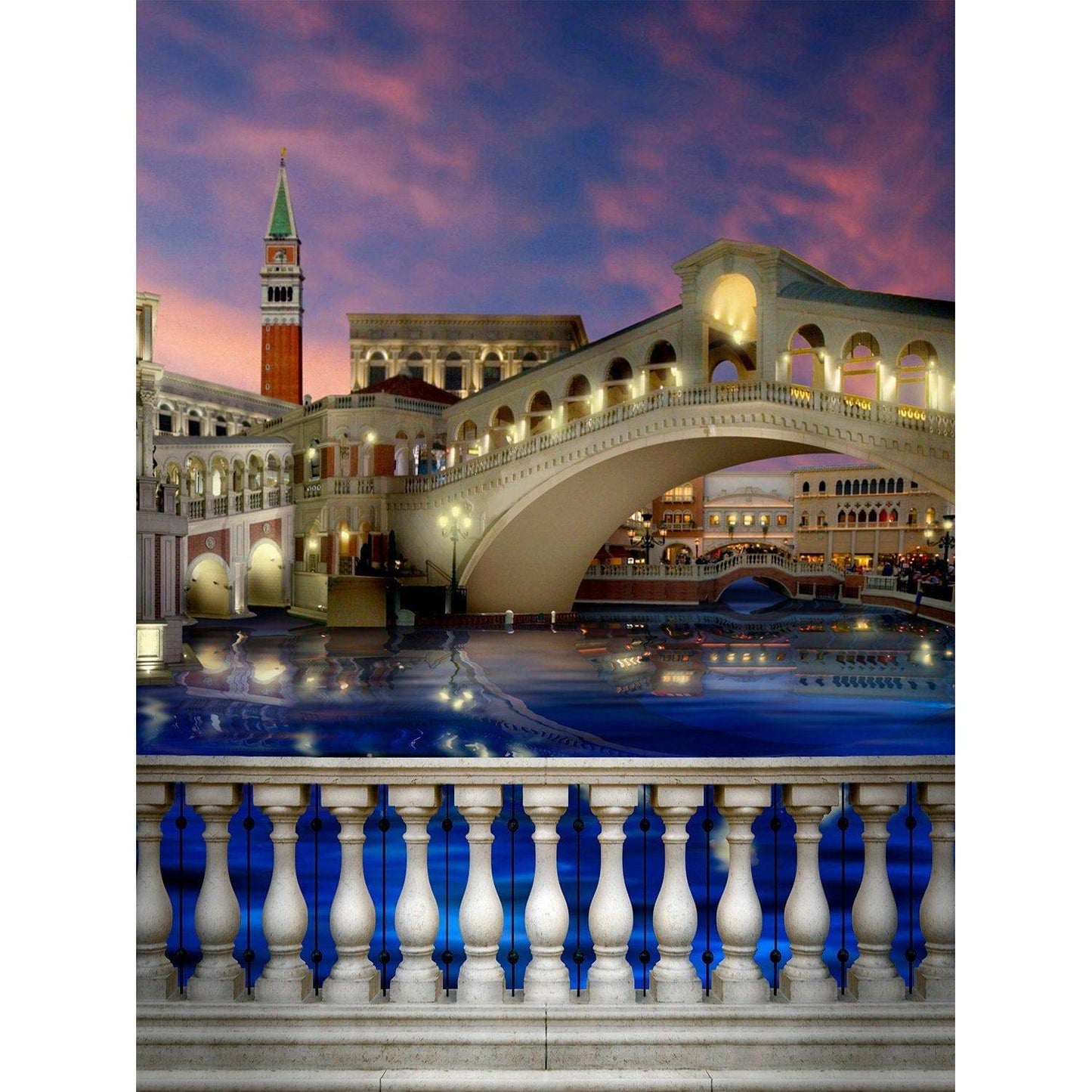 Venice Italy Bridge Photo Backdrop - Basic 8  x 10  