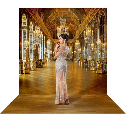 Versailles France Chandelier Hall Backdrop Background