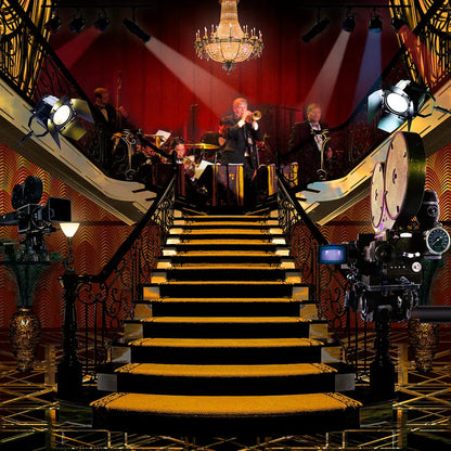 Gatsby Movie Set Backdrop, Roaring 20's, Vintage Flapper, Photo Booth Alba Backgrounds